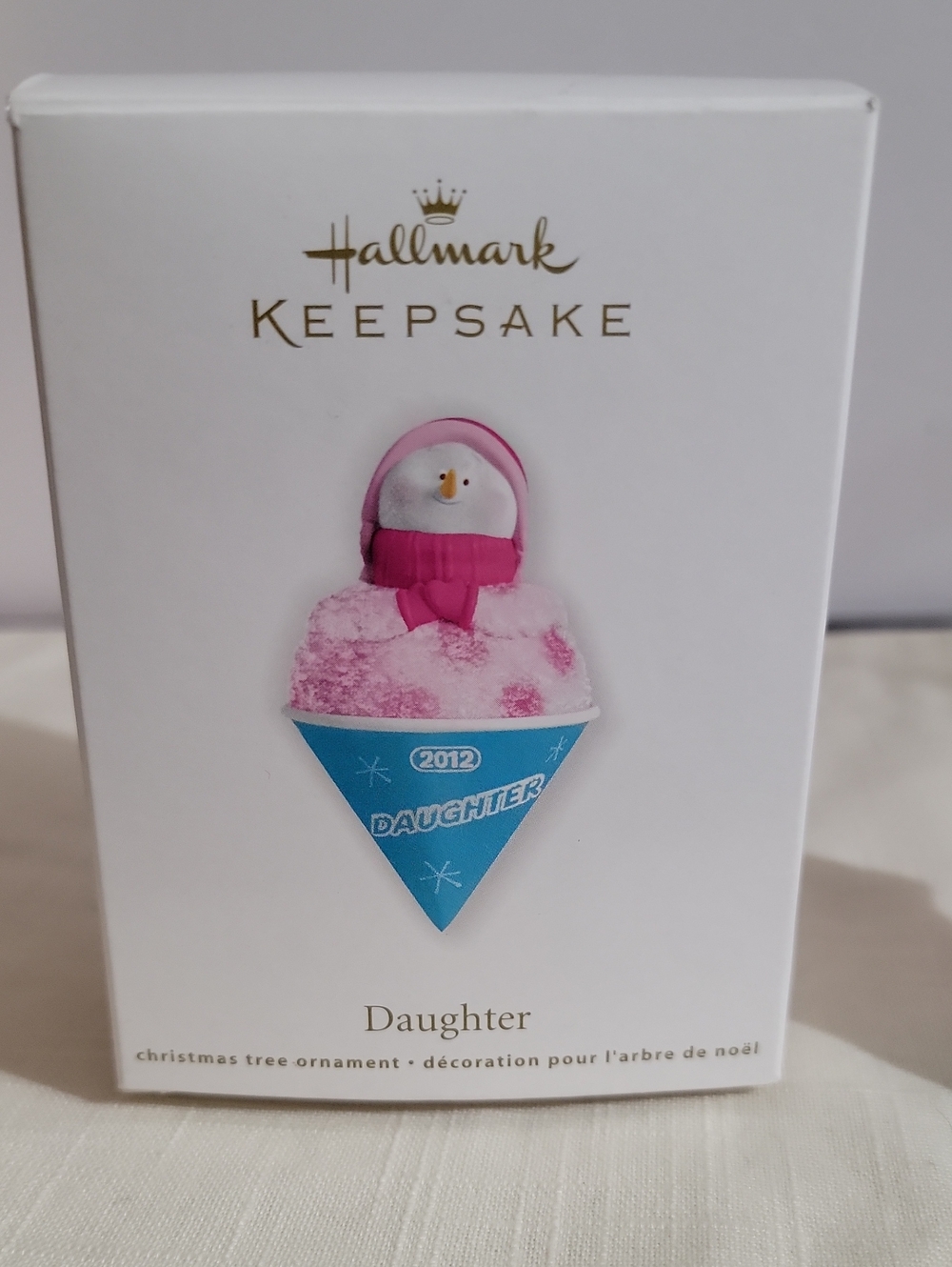 Hallmark Keepsake Ornament - Pink & Blue 'Daughter' Snow Cone Penguin